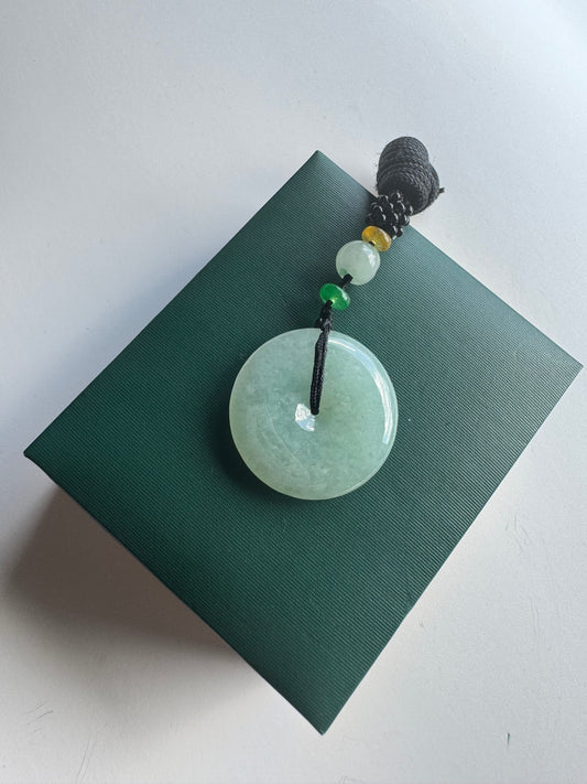 Safety Button Jadeite pendant