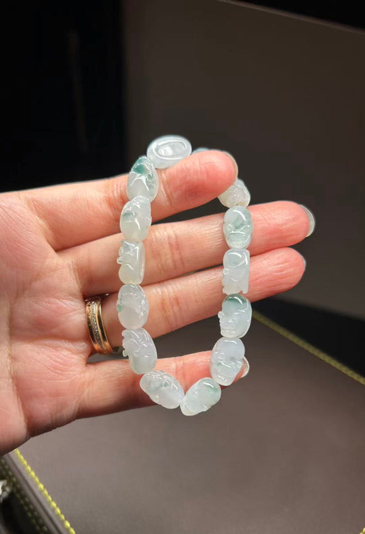 Pixiu Jadeite bracelet