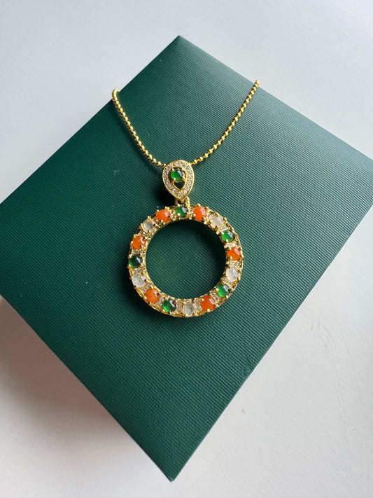 Rings Jadeite Pendant Necklace