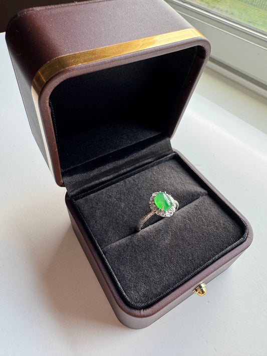 Green Jadeite Adjustable Rings