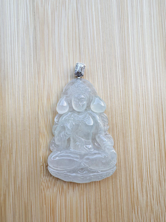 Jadeite Tara Bodhisattva Pendant