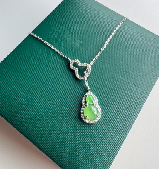 Green Hulu Jadeite Necklace