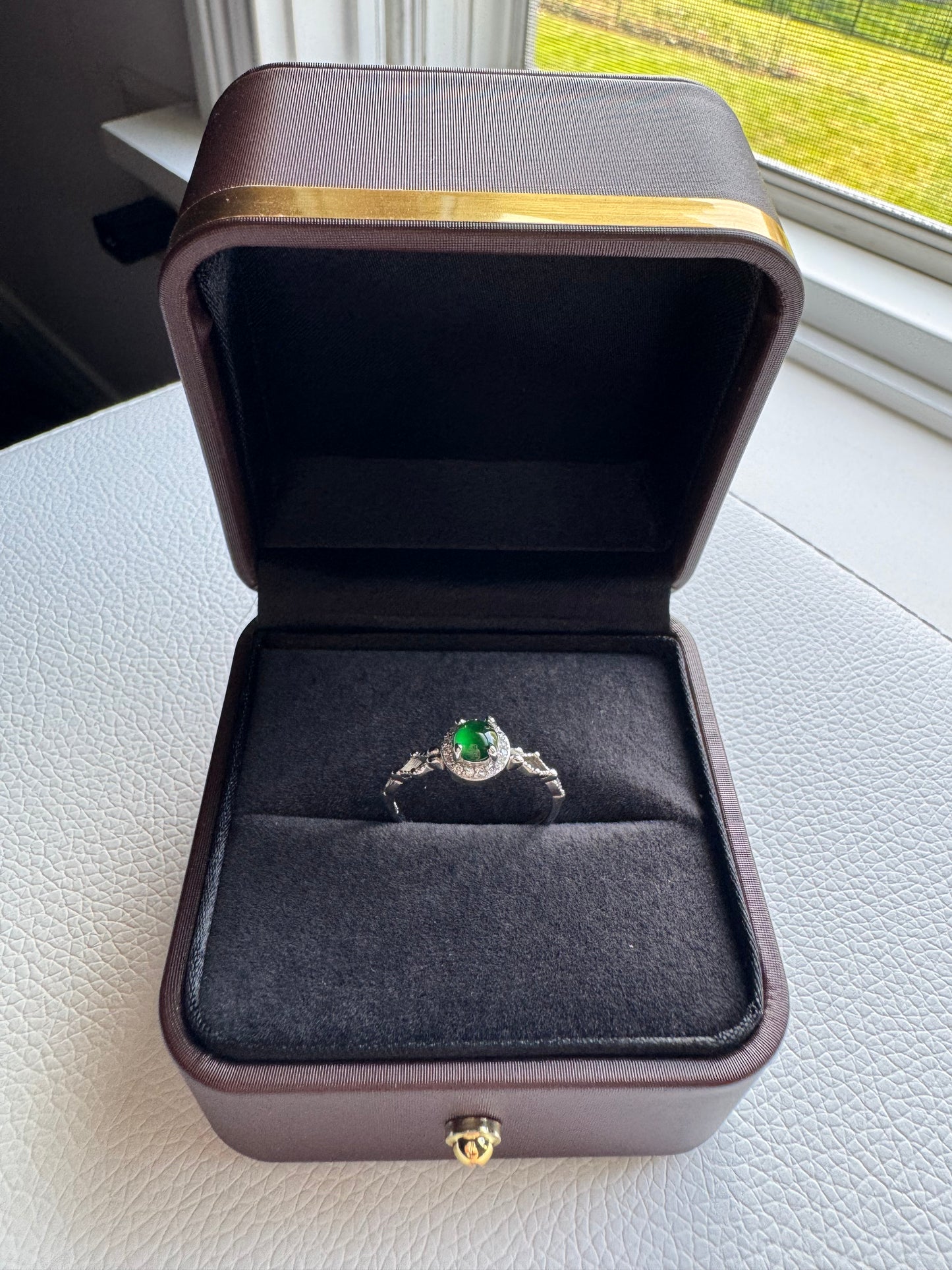 One Stone Jade Rings