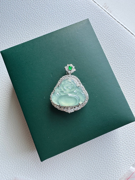 Ocean Blue Budha Necklace