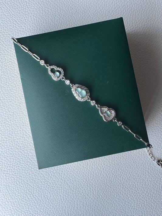 Silver Hulu Bracelet - Light Blue