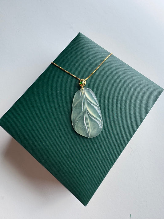 Leaf Jadeite Pendant