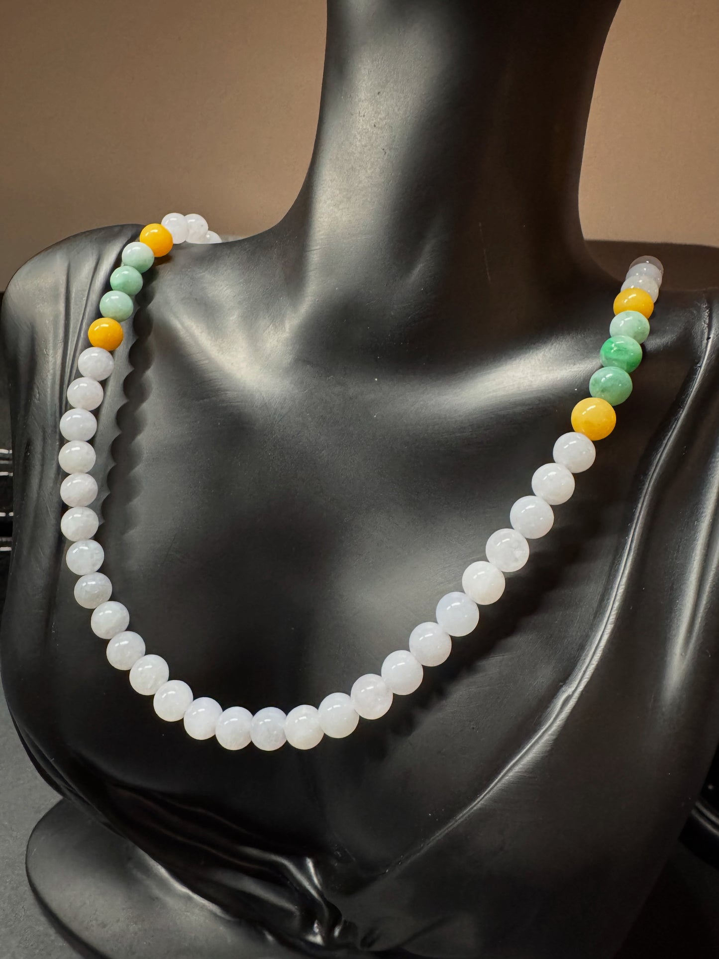 Rainbow bead necklace