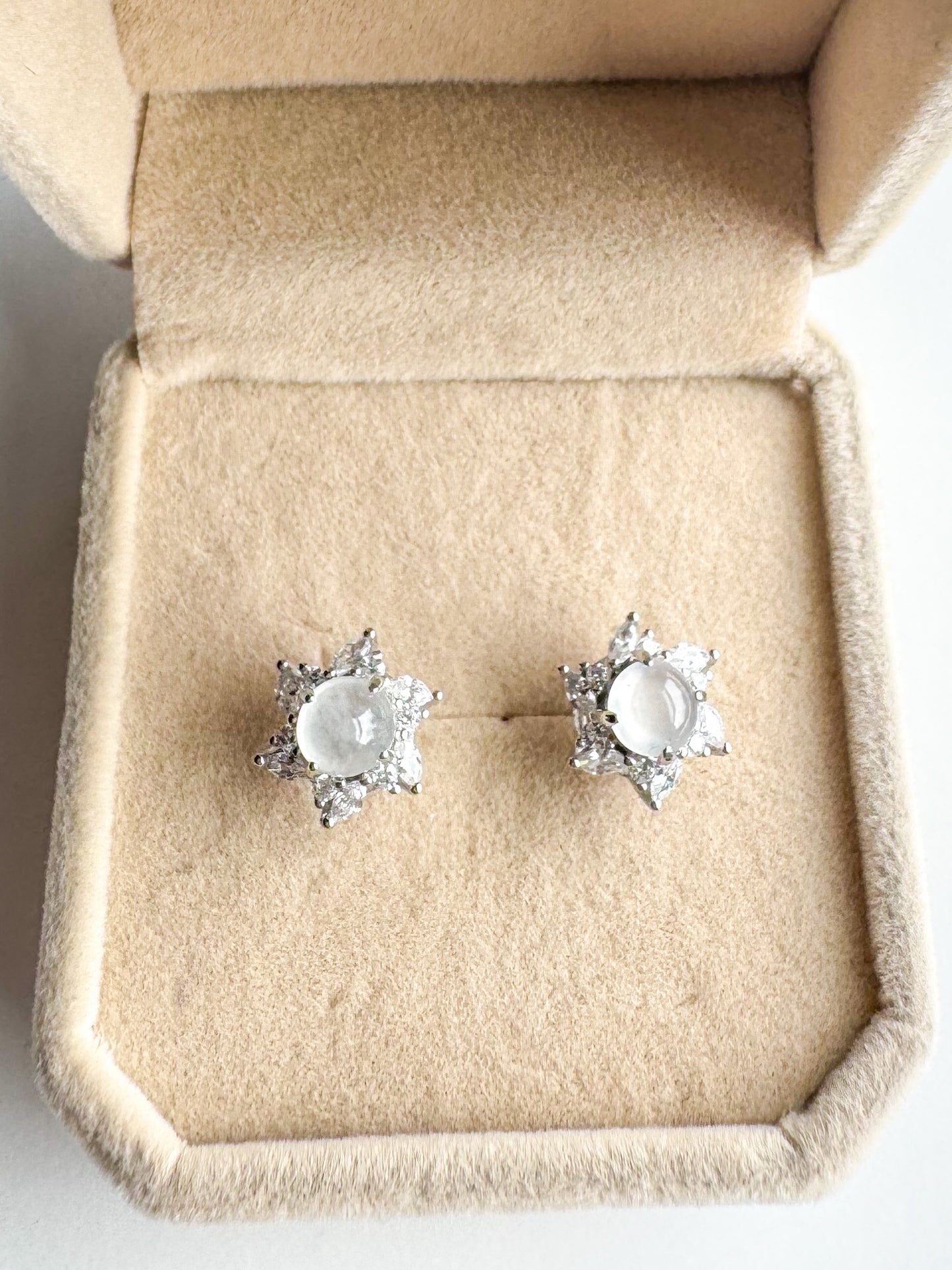 Star Jadeite Earrings