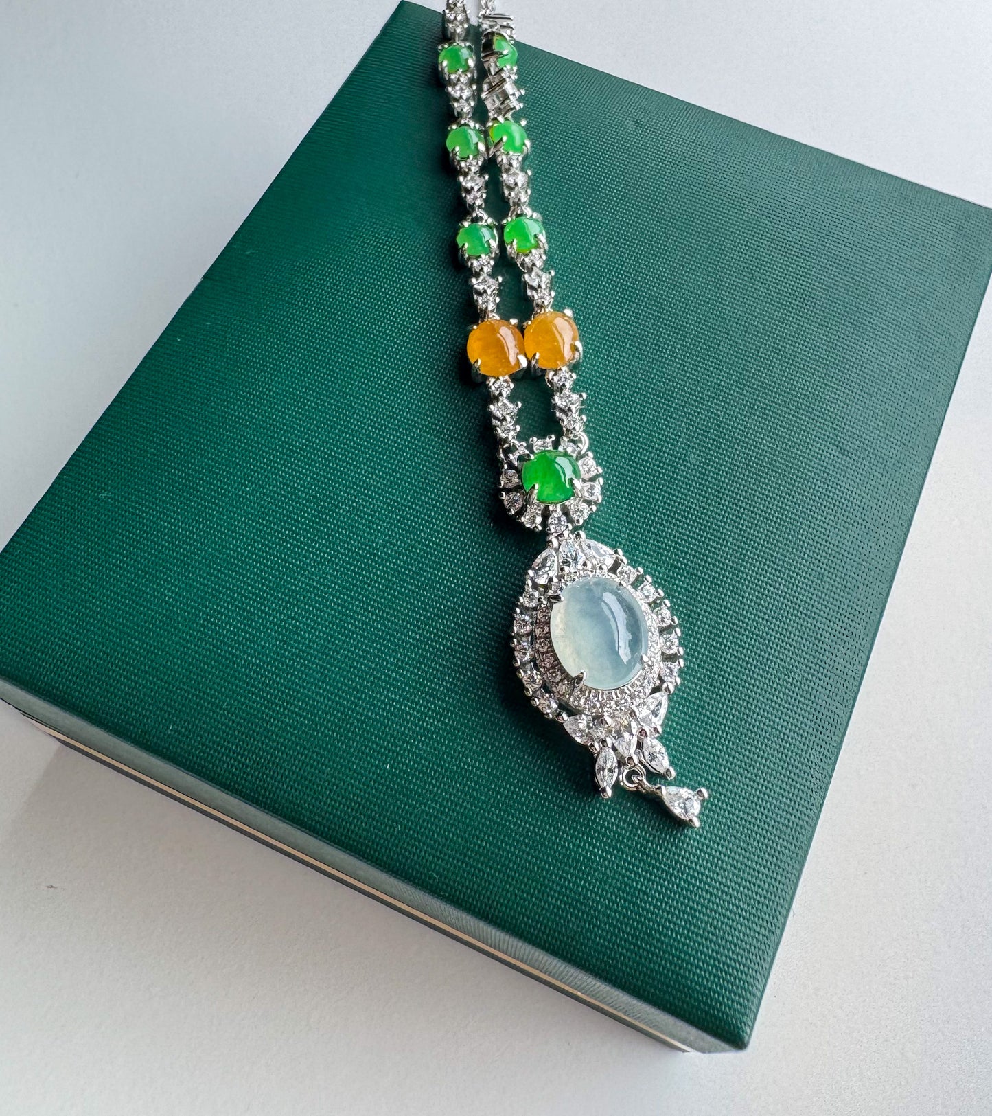 Certified Gemstone Jadeite Necklace
