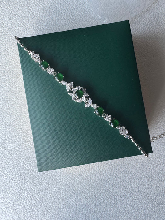 Slver Jade Bracelet